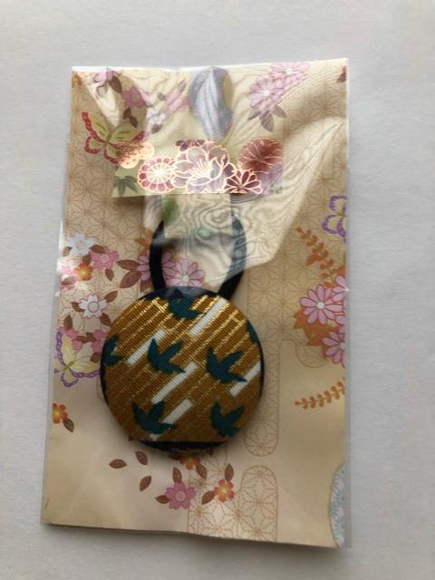 ハンドメイド ヘアゴム 特大 くるみボタン 和柄 < 女性ファッション  ハンドメイド ヘアゴム 特大 くるみボタン 和柄 < 女性ファッションの