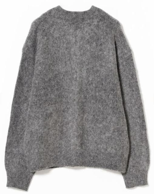 レディース モヘヤ混 クルーネック ニット カーディガン < 女性ファッション レディース モヘヤ混 クルーネック ニット カーディガン < 女性ファッションの