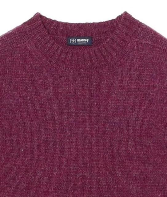 メンズ メランジ シェットランド クルーネックニット < 男性ファッション メンズ メランジ シェットランド クルーネックニット < 男性ファッションの