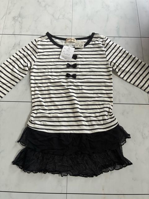 未使用キッズボーダー柄チュニック★130cm < キッズ/ベビー 未使用キッズボーダー柄チュニック★130cm < キッズ/ベビーの