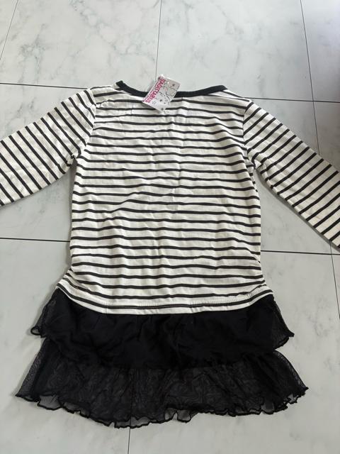 未使用キッズボーダー柄チュニック★130cm < キッズ/ベビー 未使用キッズボーダー柄チュニック★130cm < キッズ/ベビーの