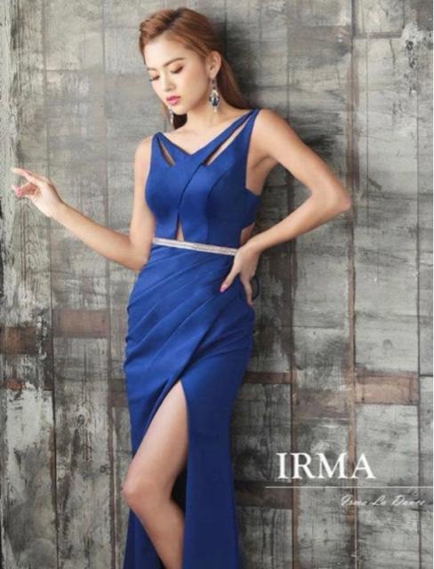 IRMAirmasugarイルマカットアウトロングドレスロイヤルブルー青 < 女性ファッション IRMAirmasugarイルマカットアウトロングドレスロイヤルブルー青 < 女性ファッションの