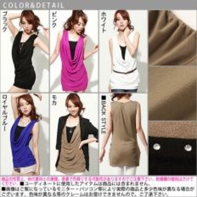 【夢展望】可愛い♪キラキラストーン付 ドレープタンクチュニックワンピ ブラック < ブランド  【夢展望】可愛い♪キラキラストーン付 ドレープタンクチュニックワンピ ブラック < ブランドの