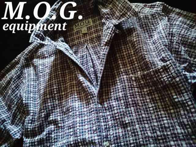 【M.O.G.】equipment Vintage Washed カジュアルシアサッカーシャツ M/Plaid < 男性ファッション 【M.O.G.】equipment Vintage Washed カジュアルシアサッカーシャツ M/Plaid < 男性ファッションの