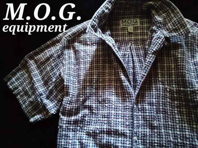 【M.O.G.】equipment Vintage Washed カジュアルシアサッカーシャツ M/Plaid < 男性ファッション 【M.O.G.】equipment Vintage Washed カジュアルシアサッカーシャツ M/Plaid < 男性ファッションの