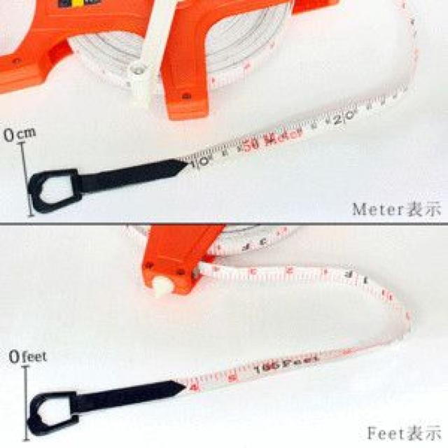 ライン引き メートル フィート スケール 計測/距離 50m メジャー < レジャー/スポーツ  ライン引き メートル フィート スケール 計測/距離 50m メジャー < レジャー/スポーツの