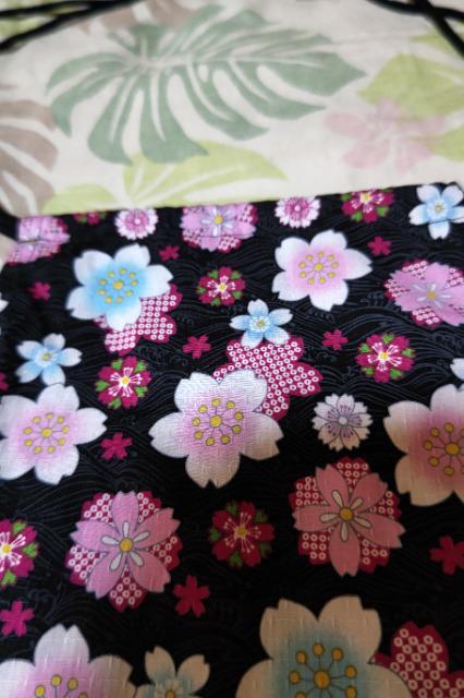 ★処分品★新柄=黒×波に桜和柄ナナメ掛巾着袋 < キッズ/ベビー  ★処分品★新柄=黒×波に桜和柄ナナメ掛巾着袋 < キッズ/ベビーの