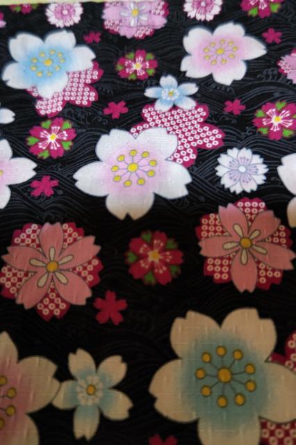 ★処分品★新柄=黒×波に桜和柄ナナメ掛巾着袋 < キッズ/ベビー  ★処分品★新柄=黒×波に桜和柄ナナメ掛巾着袋 < キッズ/ベビーの