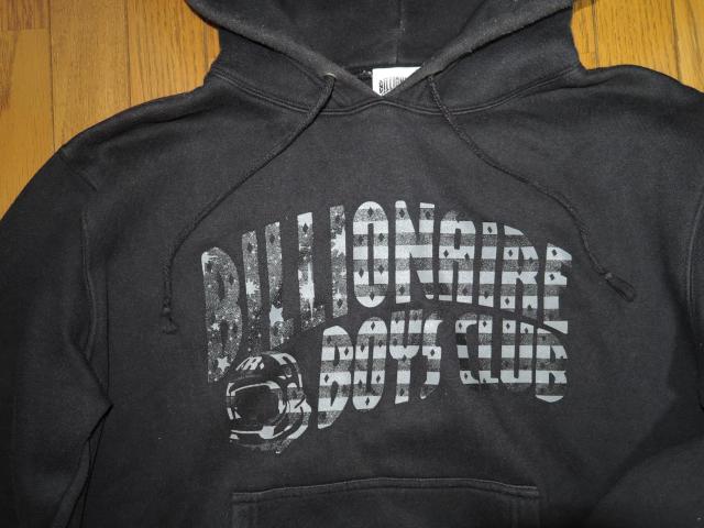 BILLIONAIRE BOYS CLUB ビリオネアボーイズクラブ スウェットパーカー M 黒 ヘルメットボーイ ロゴ LOGO < ブランド  BILLIONAIRE BOYS CLUB ビリオネアボーイズクラブ スウェットパーカー M 黒 ヘルメットボーイ ロゴ LOGO < ブランドの