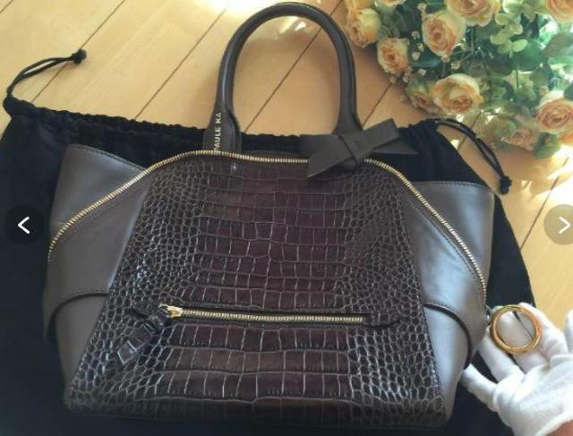 売り尽くし〜定価10万円以上ポールカおリボン付型押バック新品未使用 < ブランド  売り尽くし〜定価10万円以上ポールカおリボン付型押バック新品未使用 < ブランドの