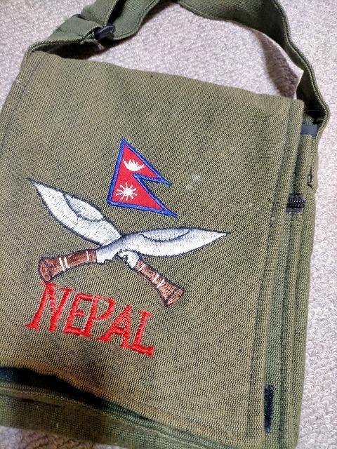 ◆ネパール ショルダーバック アジアン雑貨 中古品 < 男性ファッション  ◆ネパール ショルダーバック アジアン雑貨 中古品 < 男性ファッションの