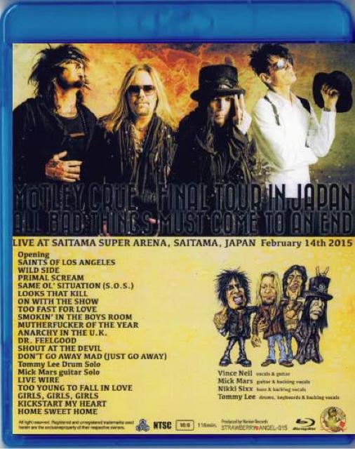 Motley Crue 埼玉 Japan 2.14.2015 モトリークルー(Blu-Ray) < CD/DVD/ビデオ  Motley Crue 埼玉 Japan 2.14.2015 モトリークルー(Blu-Ray) < CD/DVD/ビデオの