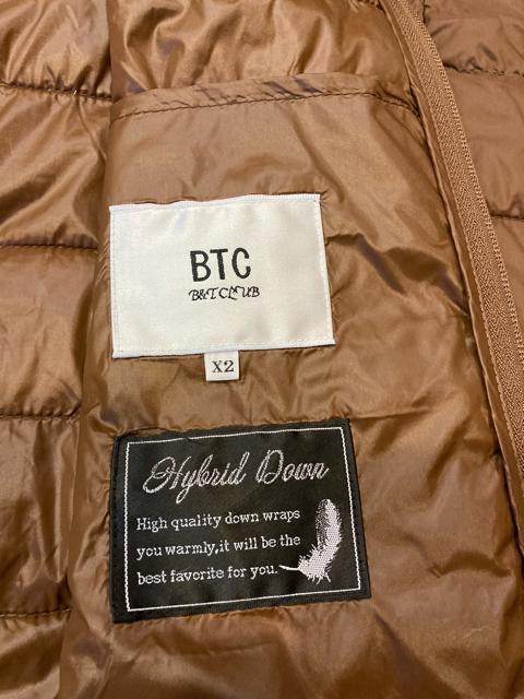 B&T CLUB ハイブリッド ダウン ジャケット 茶  大きいsizeXXL < 男性ファッション  B&T CLUB ハイブリッド ダウン ジャケット 茶  大きいsizeXXL < 男性ファッションの