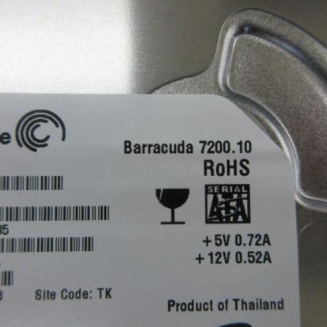 Seagate HDD S/N 9RX9GFHG SRIAL ATA 160GB < PC本体/周辺機器  Seagate HDD S/N 9RX9GFHG SRIAL ATA 160GB < PC本体/周辺機器の