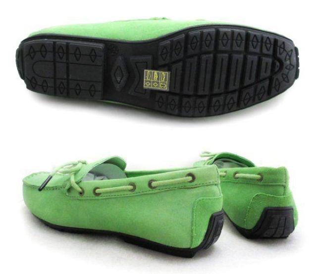 1円~C402新品Dedes本革スウェード/デッキシューズ27aGREEN♂ < 男性ファッション  1円~C402新品Dedes本革スウェード/デッキシューズ27aGREEN♂ < 男性ファッションの