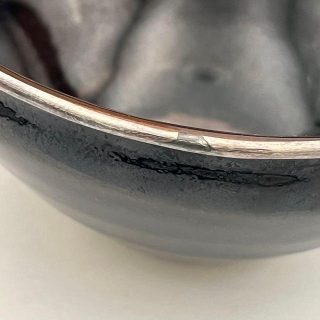 桶谷定一 天目茶碗 茶道具 共箱有 約 口径12×高6cm 陶印有 作家物 京焼 清水焼 < インテリア/ライフ 桶谷定一 天目茶碗 茶道具 共箱有 約 口径12×高6cm 陶印有 作家物 京焼 清水焼 < インテリア/ライフの