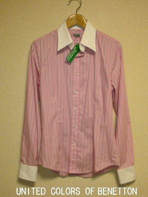 □BENETTON/ベネトン ピンクストライプ  ビジネス ドレスシャツ/メンズ☆新品 < ブランド  □BENETTON/ベネトン ピンクストライプ  ビジネス ドレスシャツ/メンズ☆新品  < ブランドの