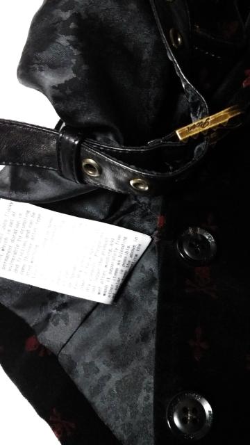 正規美レア ロエン レザーショール ジレ 黒 濃赤 カジュアルドレスベスト 最小38 コンビラペル フリンジ スカル クロスモデル < ブランド  正規美レア ロエン レザーショール ジレ 黒 濃赤 カジュアルドレスベスト 最小38 コンビラペル フリンジ スカル クロスモデル < ブランドの