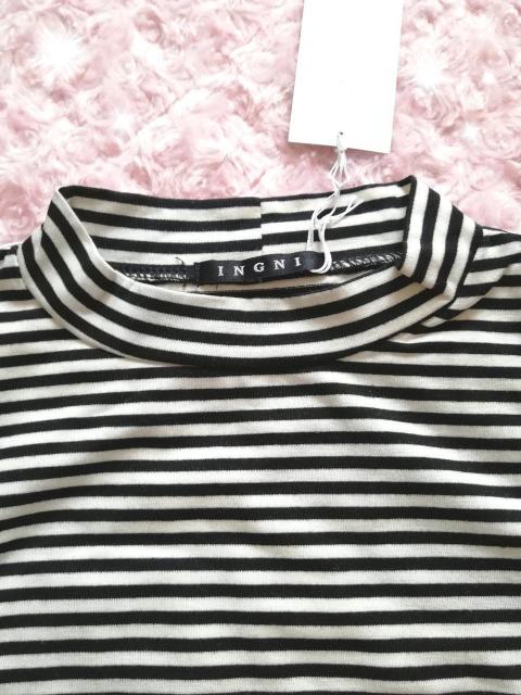 新品☆イング*ボーダーノースリハイネックトップス < ブランド  新品☆イング*ボーダーノースリハイネックトップス < ブランドの