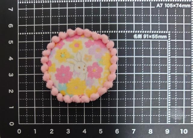 ハンドメイド♪くるみボタンマグネット『お花畑うさぎ』@ < ペット/手芸/園芸 ハンドメイド♪くるみボタンマグネット『お花畑うさぎ』@ < ペット/手芸/園芸の