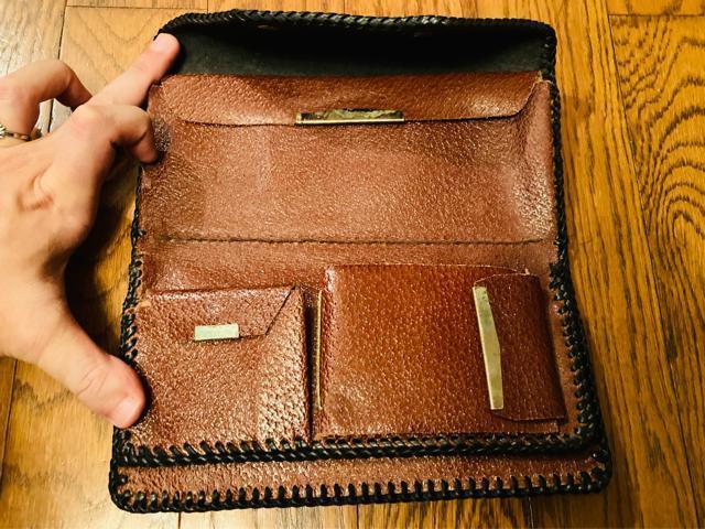 ビンテージ カービング 財布 長財布 ウォレット レザー 本革 ハワイアン < 男性ファッション  ビンテージ カービング 財布 長財布 ウォレット レザー 本革 ハワイアン < 男性ファッションの