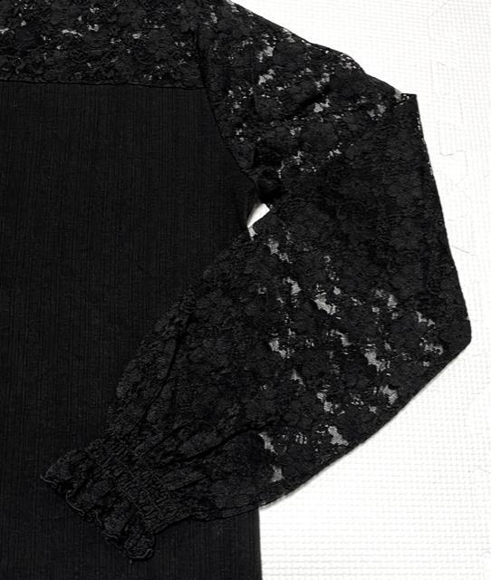 フェアリーグランジ 森ガール レース切り替えカットソー < 女性ファッション  フェアリーグランジ 森ガール レース切り替えカットソー < 女性ファッションの