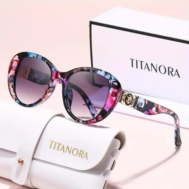 超お買い得1290円★人気商品 女性用猫の目グラデーションファッション眼鏡、金属ハンドル付き - 耐久性のあるPCフレーム 花柄 < 女性ファッション  超お買い得1290円★人気商品 女性用猫の目グラデーションファッション眼鏡、金属ハンドル付き - 耐久性のあるPCフレーム 花柄  < 女性ファッションの