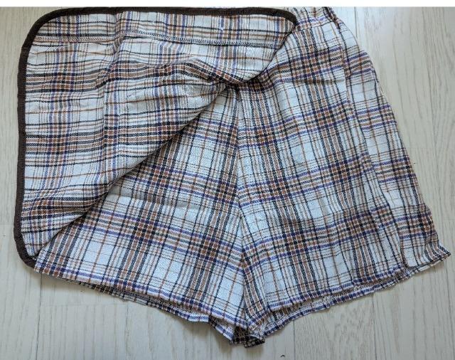 160★ANGEL LOVE★チェック柄スカート見えパンツ★ショートパンツ★新品★送料無料 < キッズ/ベビー  160★ANGEL LOVE★チェック柄スカート見えパンツ★ショートパンツ★新品★送料無料 < キッズ/ベビーの