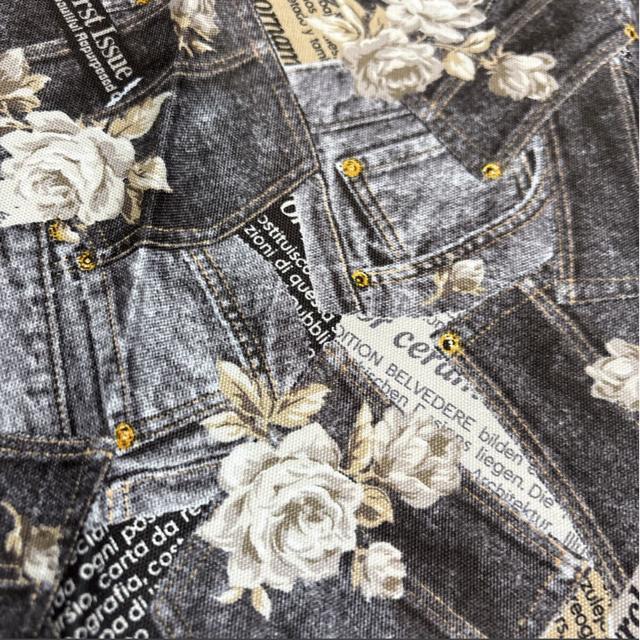 ハンドメイド 未使用生地 カット生地 デニムプリント 約110×50cm < ペット/手芸/園芸 ハンドメイド 未使用生地 カット生地 デニムプリント 約110×50cm < ペット/手芸/園芸の