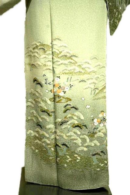 訪問着 送料無料 最高級 美品 作家物 暈染め 金彩 たたき染め 庭園模様 花柄 身丈155.5cm 裄丈62.5cm T3677 < 女性ファッション 訪問着 送料無料 最高級 美品 作家物 暈染め 金彩 たたき染め 庭園模様 花柄 身丈155.5cm 裄丈62.5cm T3677 < 女性ファッションの