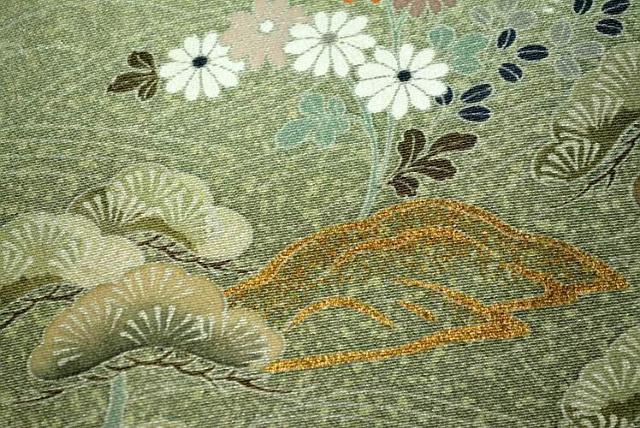 訪問着 送料無料 最高級 美品 作家物 暈染め 金彩 たたき染め 庭園模様 花柄 身丈155.5cm 裄丈62.5cm T3677 < 女性ファッション 訪問着 送料無料 最高級 美品 作家物 暈染め 金彩 たたき染め 庭園模様 花柄 身丈155.5cm 裄丈62.5cm T3677 < 女性ファッションの