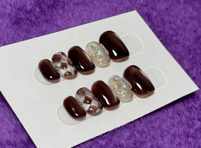 �W�F���l�C���`�b�v S�T�C�Y �u���E���n �����E�`�F�b�N���f�U�C�� �� ����/�R�X��/�l�C���� 