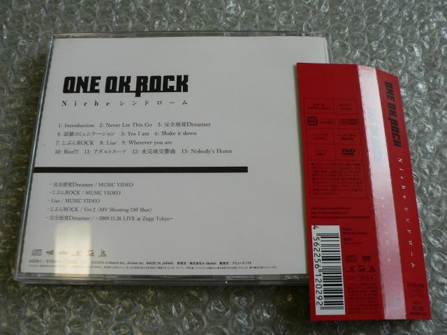 ONE OK ROCKwNicheVh[xՁyCD+DVDzɏoi  ^gObY 