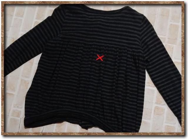 スナオクワハラ ボーダーニットカーディガン 黒×グレー☆難あり < ブランド  スナオクワハラ ボーダーニットカーディガン 黒×グレー☆難あり < ブランドの