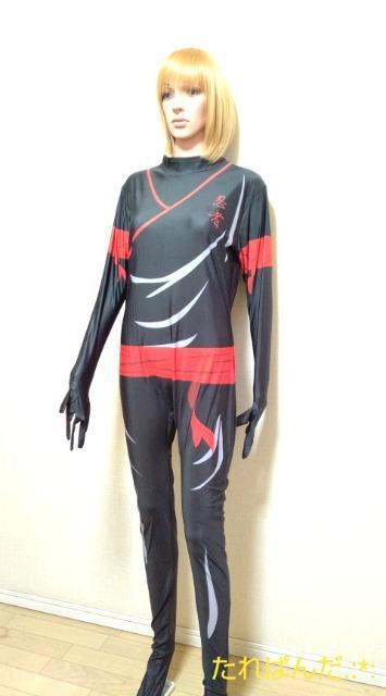 新品☆特大トール2L☆光沢つるA忍者チックな背2ZIP付きジャンプスーツ(レオタード)6474☆3点で即落 < 女性ファッション  新品☆特大トール2L☆光沢つるA忍者チックな背2ZIP付きジャンプスーツ(レオタード)6474☆3点で即落  < 女性ファッションの