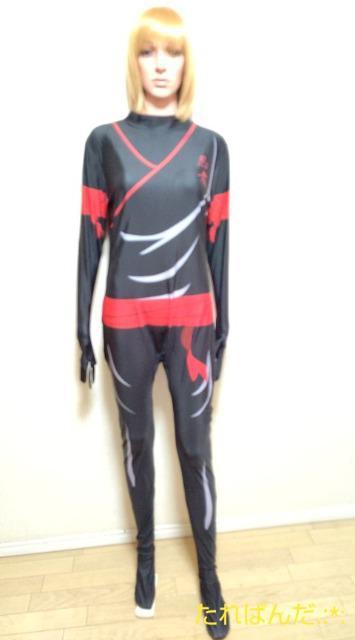 新品☆特大トール2L☆光沢つるA忍者チックな背2ZIP付きジャンプスーツ(レオタード)6474☆3点で即落 < 女性ファッション  新品☆特大トール2L☆光沢つるA忍者チックな背2ZIP付きジャンプスーツ(レオタード)6474☆3点で即落 < 女性ファッションの
