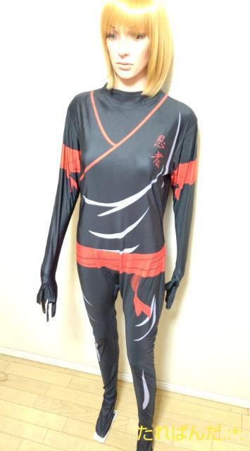 新品☆特大トール2L☆光沢つるA忍者チックな背2ZIP付きジャンプスーツ(レオタード)6474☆3点で即落 < 女性ファッション  新品☆特大トール2L☆光沢つるA忍者チックな背2ZIP付きジャンプスーツ(レオタード)6474☆3点で即落 < 女性ファッションの