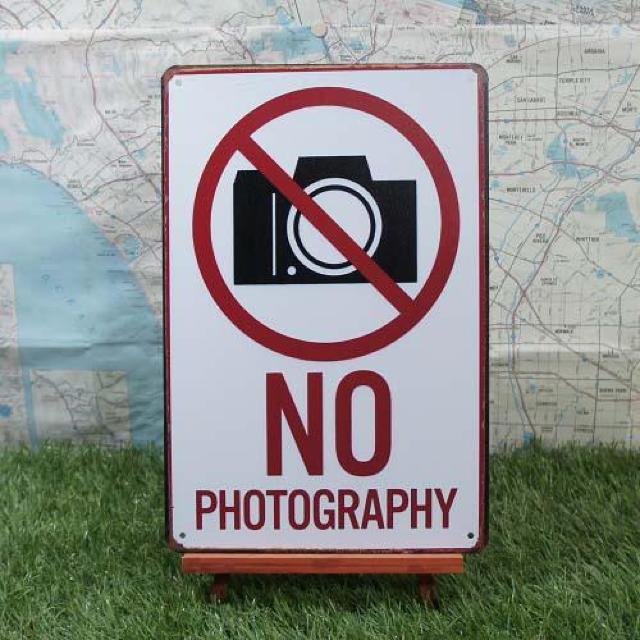 新品【ブリキ看板】No Photography/撮影禁止 < ホビー  新品【ブリキ看板】No Photography/撮影禁止  < ホビーの