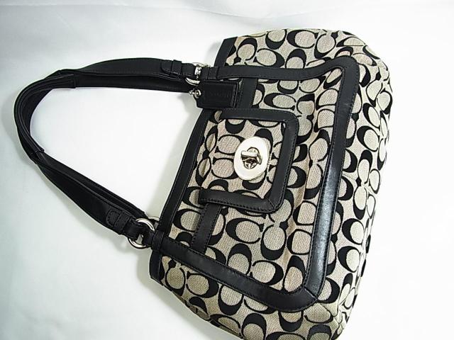 �����K�i���i�R�[�`�@COACH�@�V�O�l�`���[�o�b�N F14934�@�O���[���u���b�N