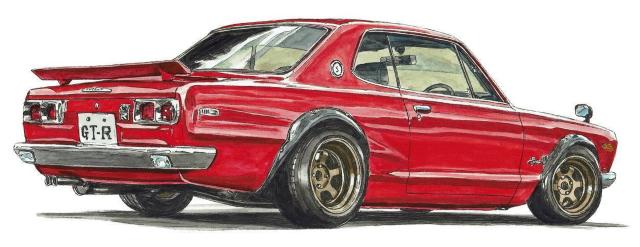 NC-717 IMPUL GTR/GTR限定版画サイン額装作家平右ヱ門 < 自動車/バイク NC-717 IMPUL GTR/GTR限定版画サイン額装作家平右ヱ門 < 自動車/バイク