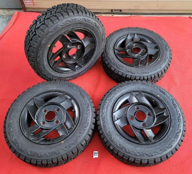 REAL SPORT CLUB / SUPER CROSS 12インチ12×4.5J+40☆110/4穴タイヤ付き4本セット < 自動車/バイク REAL SPORT CLUB / SUPER CROSS 12インチ12×4.5J+40☆110/4穴タイヤ付き4本セット < 自動車/バイク