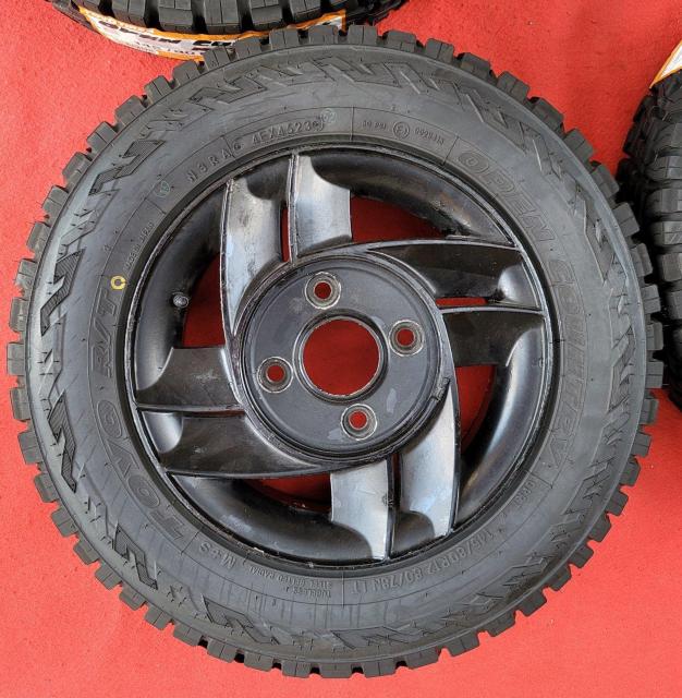 REAL SPORT CLUB / SUPER CROSS 12インチ12×4.5J+40☆110/4穴タイヤ付き4本セット < 自動車/バイク REAL SPORT CLUB / SUPER CROSS 12インチ12×4.5J+40☆110/4穴タイヤ付き4本セット < 自動車/バイク