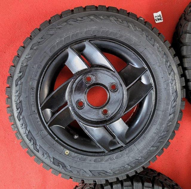 REAL SPORT CLUB / SUPER CROSS 12インチ12×4.5J+40☆110/4穴タイヤ付き4本セット < 自動車/バイク REAL SPORT CLUB / SUPER CROSS 12インチ12×4.5J+40☆110/4穴タイヤ付き4本セット < 自動車/バイク