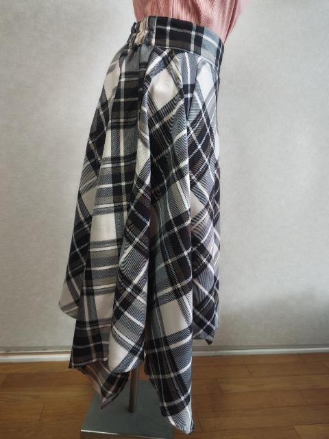 ★チェック柄アシメスカート★L★ < 女性ファッション ★チェック柄アシメスカート★L★ < 女性ファッションの
