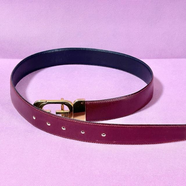 GUCCI グッチ リバーシブル ベルト ゴールド金具 インターロッキング G レッド ネイビー < ブランド GUCCI グッチ リバーシブル ベルト ゴールド金具 インターロッキング G レッド ネイビー < ブランドの