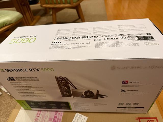 新品未開封 MSI GeForce RTX 5090 32G SUPRIM LIQUID SOC VD8996 < PC本体/周辺機器 新品未開封 MSI GeForce RTX 5090 32G SUPRIM LIQUID SOC VD8996 < PC本体/周辺機器の
