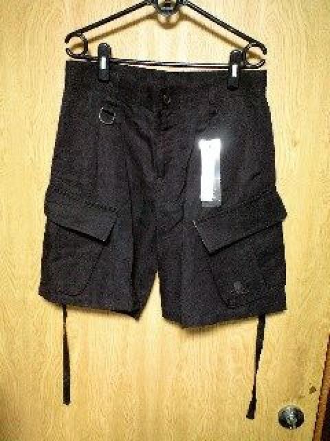 新品ROENロエン スカル刺繍リネン混カーゴハーフパンツ 30 < ブランド  新品ROENロエン スカル刺繍リネン混カーゴハーフパンツ 30  < ブランドの