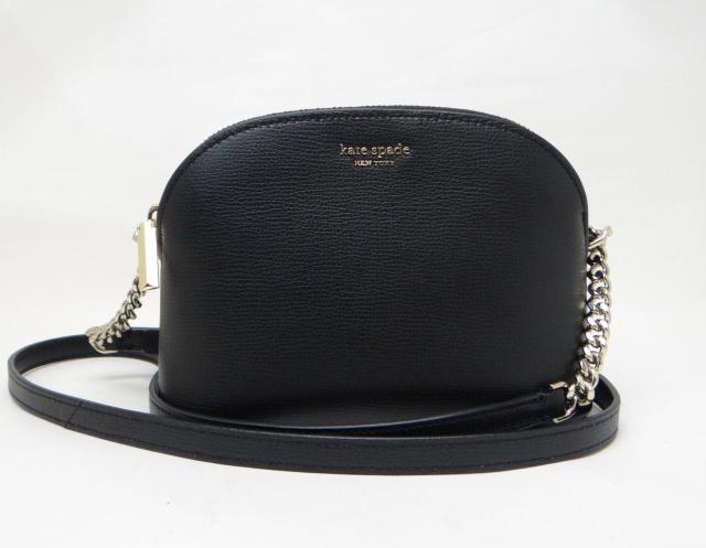 KATE SPADE �P�C�g�X�y�[�h PWRU7251 ���U�[ �`�F�[�� �V�����_�[�o�b�O �u���b�N��USED��  �� �u�����h�� 