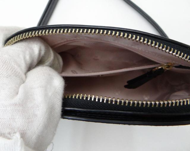 KATE SPADE �P�C�g�X�y�[�h PWRU7251 ���U�[ �`�F�[�� �V�����_�[�o�b�O �u���b�N��USED�� �� �u�����h�� 