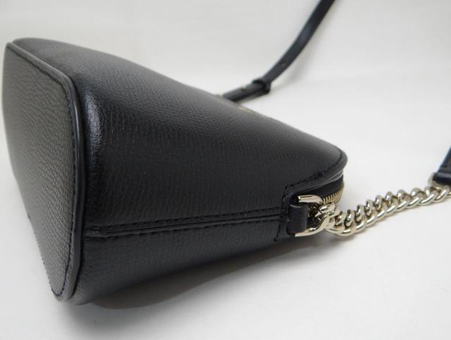 KATE SPADE �P�C�g�X�y�[�h PWRU7251 ���U�[ �`�F�[�� �V�����_�[�o�b�O �u���b�N��USED�� �� �u�����h�� 